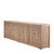 122" Long Ravello Cabinet with 8 Doors Weathered Gray