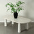 Amalfi Two Tones Oval Dining Table 98x39x31H Distressed White