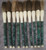 Approx. 11" Long Live-Edge Jade Calligraphy Brush Lake Green