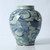 Approx. 11" High Blue and White Jar with Flower Motif