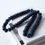 Approx. 16" Long Marble Beads Navy Blue