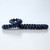 Approx. 16" Long Marble Beads Navy Blue