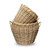 Set of 2 Rattan Basket Whitewash (Large 27x24H and Small 22x20H) Set of 2 Rattan Basket Whitewash (Large 27x24H and Small 22x20H)