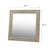 Recycled Pinewood Mirror 27.56x27.56 Weathered Natural