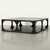 Ming Arched Square Coffee Table Distressed Black 49x49x16H