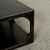 Ming Arched Square Coffee Table Distressed Black 49x49x16H