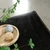 Ming Arched Square Coffee Table Distressed Black 49x49x16H