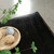 Ming Arched Square Coffee Table Distressed Black 49x49x16H