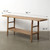 Vintage Console Table with Shelf Weathered Natural 78x17.3x32.5H Elmwood