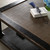 Milo Square Coffee Table with Rattan Top Distressed Black 50x50x19H
