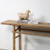 Approx. 87" Long Cotton wood Vintage Console Table Weathered Natural