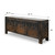 Antique wide sideboard distressed black 87.4x19x35H
