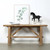 Approx. 5-5.5ft Long Vintage Console Table Weathered Natural