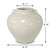 Approx.6 Inches White Porcelain Jar with Two Handles