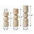 Natural Travertine Stone Candle Holders Set of Three 8"/10" /11.8" High
