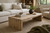 Approx.60 Inches Rustic Vintage Waterfall Coffee Table Weathered Natural