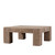 40" Square Ravello Coffee Table Weathered Gray