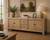 Two Drawers Buffet Weathered Natural 87x18x35