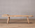 Approx. 68 Inches Long Live Edge Vintage Bench with Leather Cushion Warm Wood Tone Approx. 68 Inches Long Live Edge Vintage Bench with Leather Cushion Warm Wood Tone
