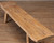 Approx. 68 Inches Long Live Edge Vintage Bench with Leather Cushion Warm Wood Tone Approx. 68 Inches Long Live Edge Vintage Bench with Leather Cushion Warm Wood Tone