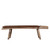 Approx. 68 Inches Long Live Edge Vintage Bench with Leather Cushion Warm Wood Tone Approx. 68 Inches Long Live Edge Vintage Bench with Leather Cushion Warm Wood Tone