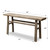 65 Inches Long Vintage Console Table Elmwood Weathered Natural 65x15x32H