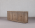92" Long Ravello Cabinet with 6 Doors Weathered Gray