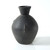 Approx.10" Charcoal Gray Pottery Vase with Three Decorative Hooks (3.5" opening) Approx.10" Charcoal Gray Pottery Vase with Three Decorative Hooks (3.5" opening)