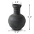 Approx.16" Charcoal Gray Pottery Vase with Globular Shape (5.9" opening) Approx.16" Charcoal Gray Pottery Vase with Globular Shape (5.9" opening)