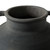 Approx. 14" High Charcoal Gray Pottery Vase with Two Decorative Handles (6.3" opening)