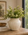 Approx. 8" Off White Ceramic Pot with Two Decorative Hooks (5.3" Opening)