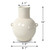 Approx. 10" Off White Ceramic Pot with Two Decorative Hooks (3.7" Opening)