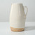 Approx. 9" High Off White Ceramic Pitcher (3.7" Opening)