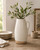 Approx. 9" High Off White Ceramic Pitcher (3.7" Opening)