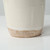 Approx. 11" High Off White Ceramic Vase with Small Opening (1.6" Opening)