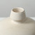 Approx. 11" High Off White Ceramic Vase with Small Opening (1.6" Opening)