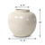Approx. 10" High Off White Ceramic Jar Round (5.9" Opening)