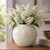 Approx. 10" High Off White Ceramic Jar Round (5.9" Opening)