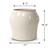 Approx. 10.6" High Off White Ceramic Vase with Decorative Handles (8.7" Opening)