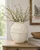Approx. 11.6" High Off White Ceramic Vase with Lace Decoration (4.3" Opening)