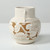 Amalfi double glazed vase with two handles 6x6x7H