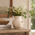 Amalfi double glazed vase with two handles 6x6x7H