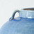 Approx. 11 Inches High Green-Blue Vase with Four Handles (4.3" Opening)