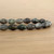 Approx. 20" Long Green-Grey Jade Bead Cone shaped