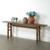 Approx. 88" Long 12" Deep Vintage Console Table Weathered Natural Elm Wood