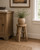 Vintage Round Stool Four Legs Weathered Natural (Size & Wood Tones Vary)
