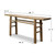 Approx. 80" Long 13" Deep Vintage Console Table Weathered Natural Cotton Wood