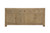 Capri 4 Drawers Buffet Weathered Natural Pinewood