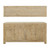 Capri 4 Drawers Buffet Weathered Natural Pinewood