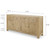 Capri 4 Drawers Buffet Weathered Natural Pinewood